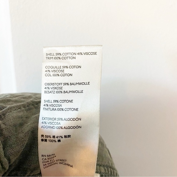 FREE PEOPLE Margate Pleated Paperbag Olive Green Relaxed Trousers - Picture 10 of 11